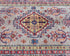 3x5 Gray Kazak Afghan Hand Knotted Geometric Wool Area Rug